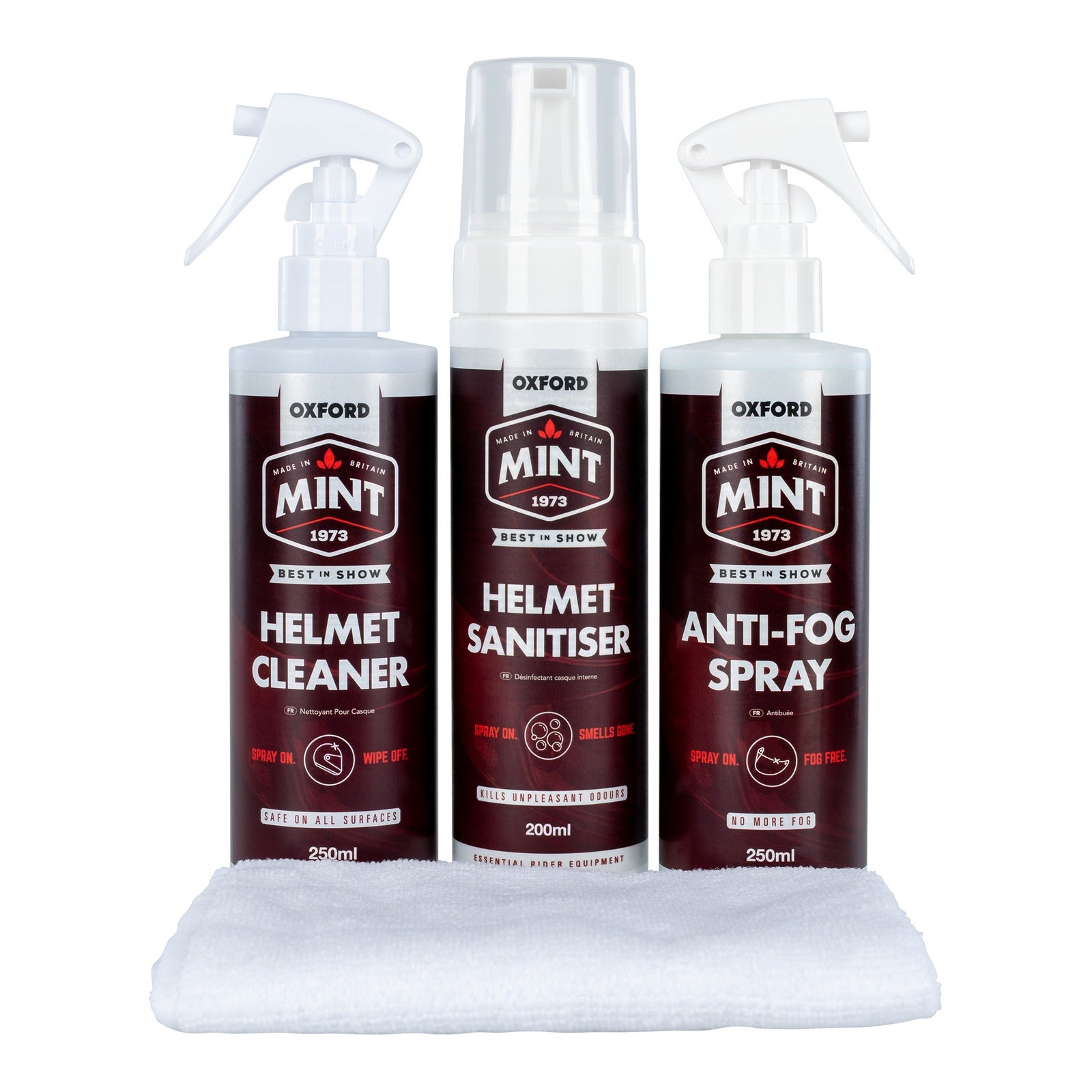 OXFORD Mint Helmet Care Kit - XL #OXOC504 | Australian Moto Spares