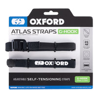 Oxford Atlas G-Hook 17mm X 2.0m Black (Pair) OXOX303#