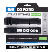 Oxford Atlas G-Hook 26mm X 2.0m Black (Pair) OXOX309#