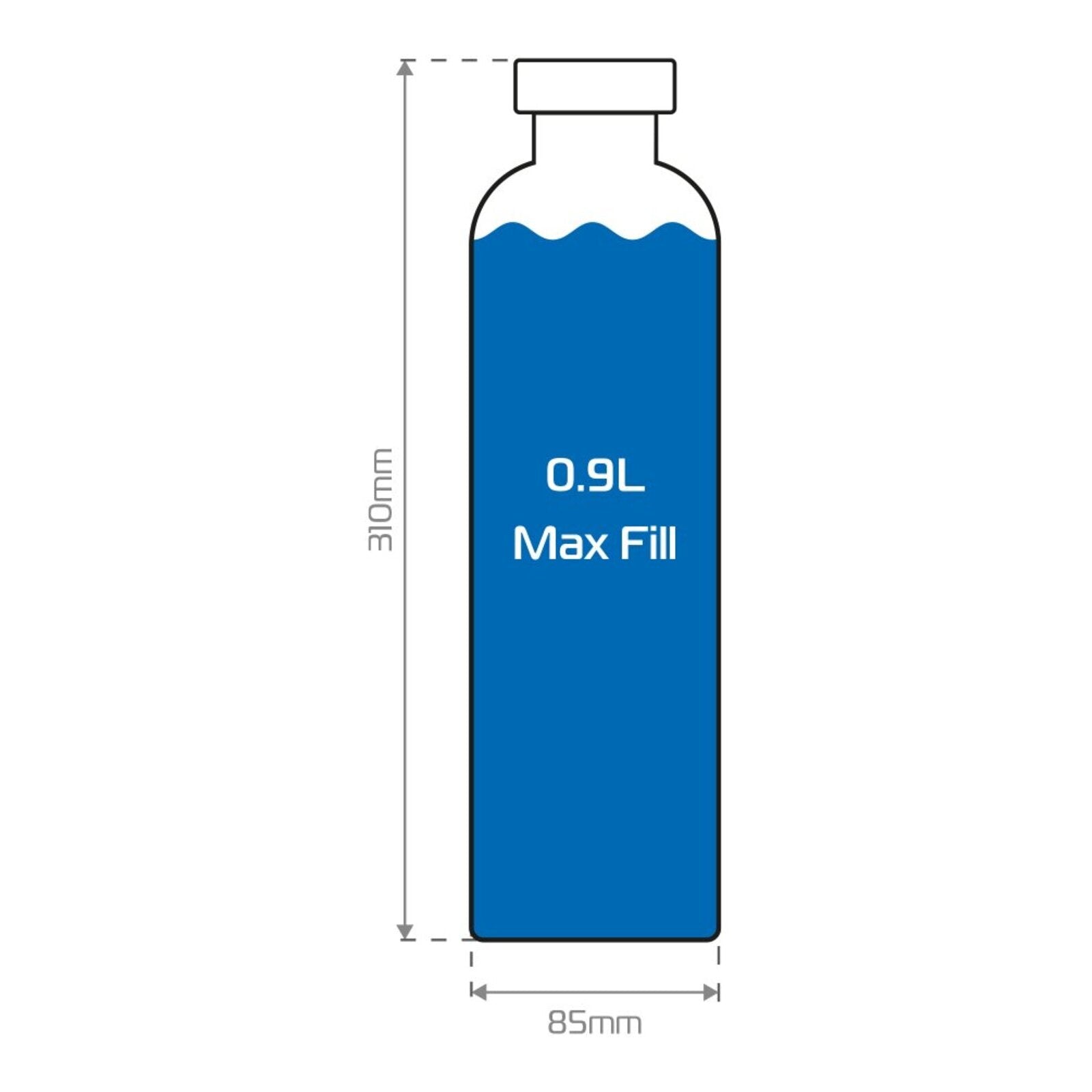 Oxford Aqua Bottle Flask 1.0L OXOX836#