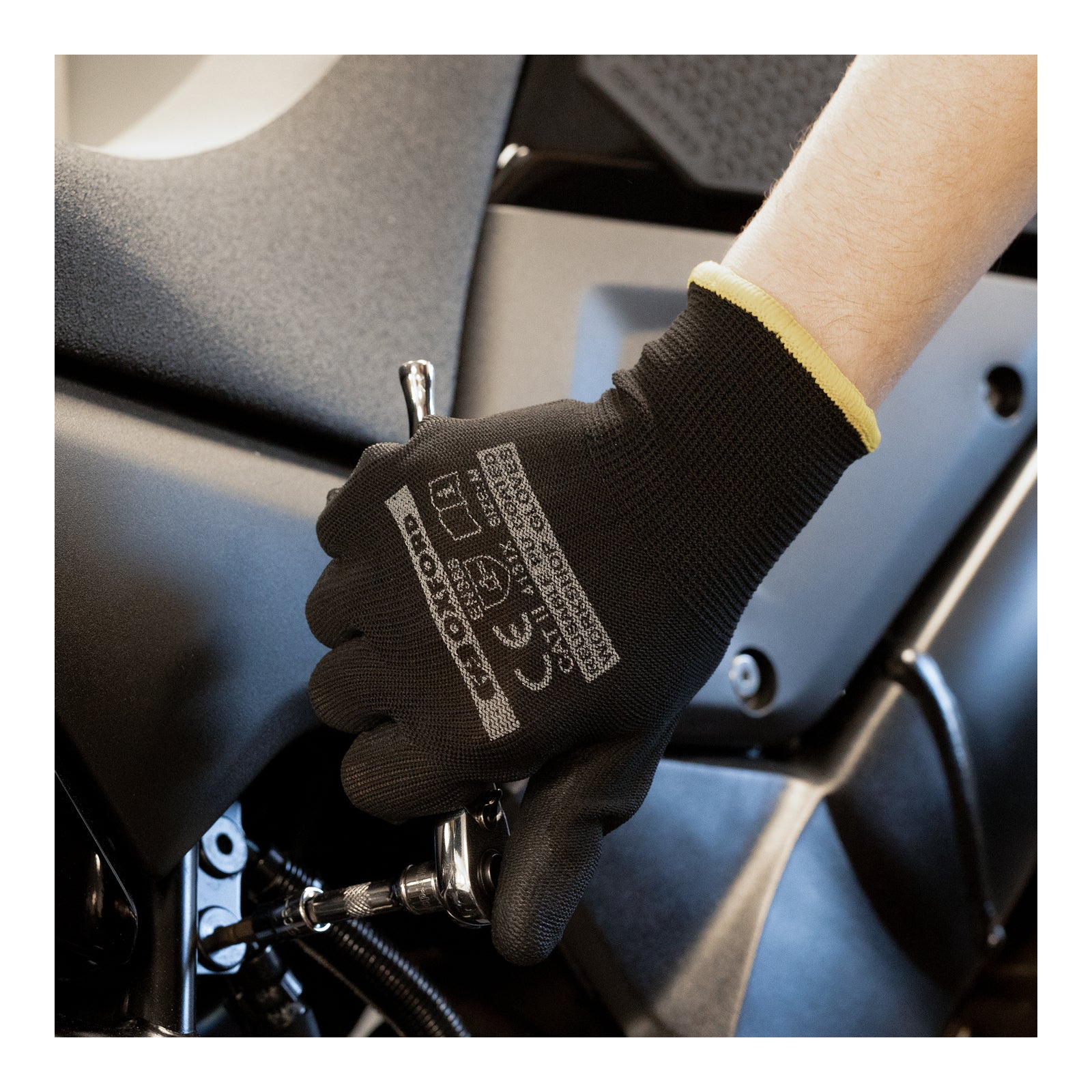 Oxford Workshop Gloves PU-Coated (M) [Pack of 3] OXOX963#