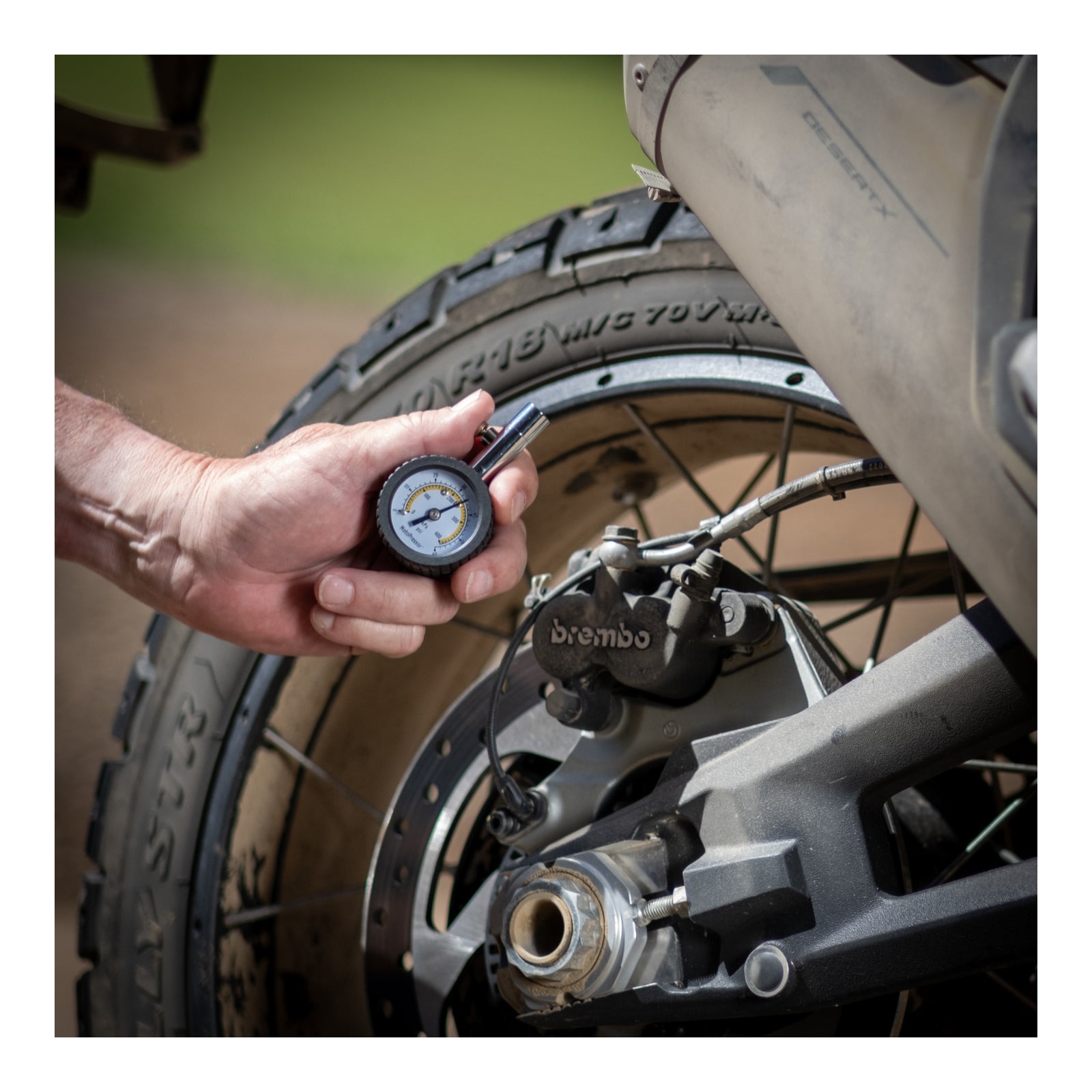 Rocky Creek MotoPressor Dial Tyre Gauge RC4907#