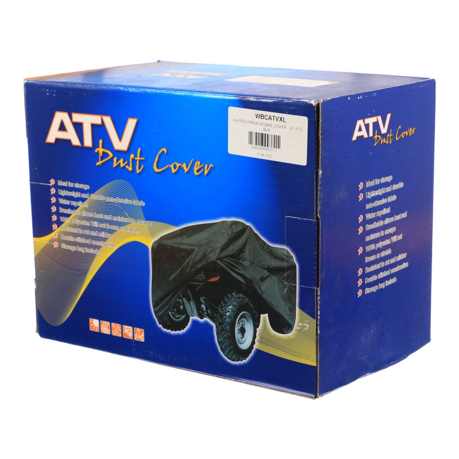 WHITES Bike Cover Extreme - XL ATV Black #WBCATVXL | Australian Moto Spares