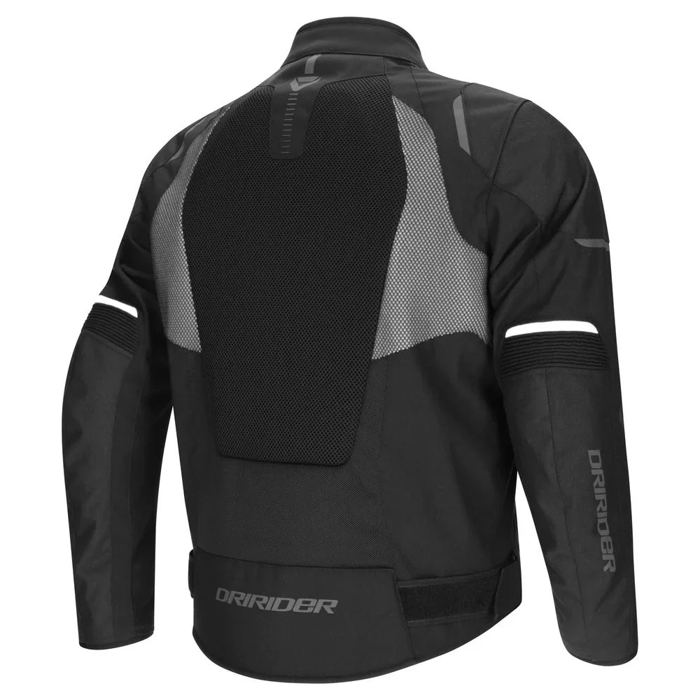 Dririder Air-Ride Pro AA certified Summer Jacket-Black/White-L #2128609