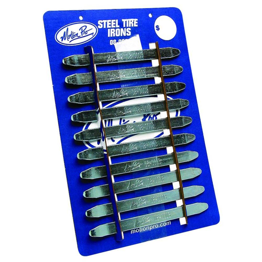 New MOTION PRO 8 1/2 Tyre Irons - Card of 10 (1.45kg) 08-080004 | Australian Moto Spares