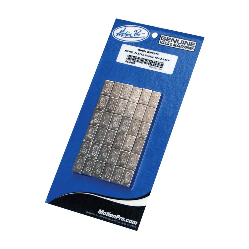 MOTION PRO Chrome Wheel Weight Wheel, Steel 18 oz Pack 72x 7g Segment 08-080498