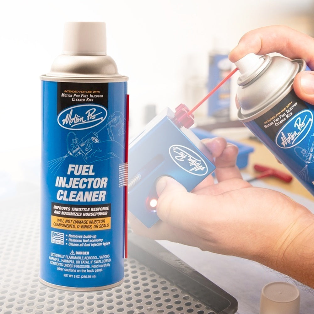New MOTION PRO Fuel Injector Cleaner, 8 Oz Can 08-150004 | Australian Moto Spares
