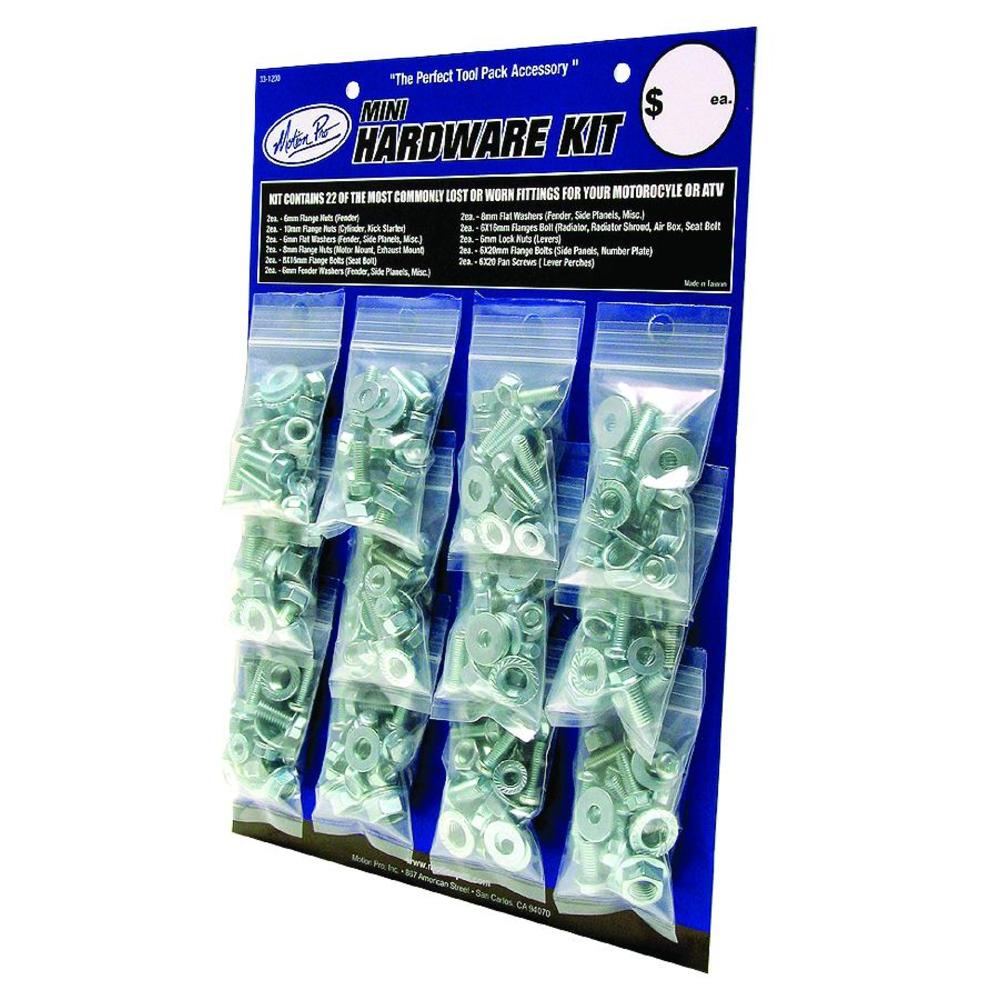 New MOTION PRO Mini Hardware Kit, Card of 12 08-331200 | Australian Moto Spares