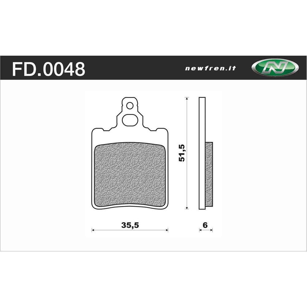 New NEWFREN Rear Brake Pad - Touring Organic For APRILIA, KTM 1-FD0048-BT | Australian Moto Spares