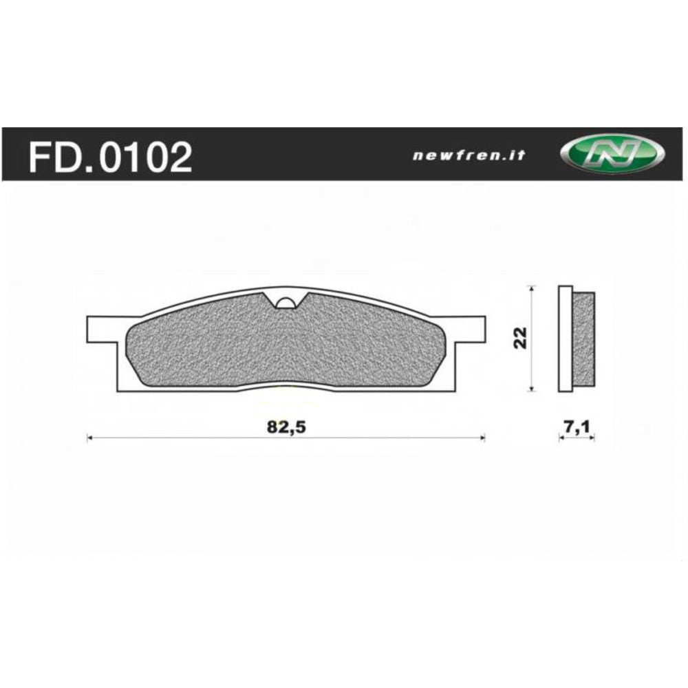 New NEWFREN Dirt Sintered Brake Pad - Front For YAMAHA 1-FD0102-SD | Australian Moto Spares