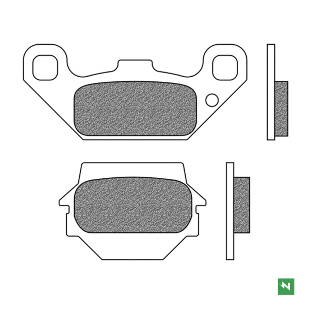 NEWFREN ATV Sintered Brake Pad - Front For KAWASAKI KEF300 LAKOTA 1-FD0110-SV