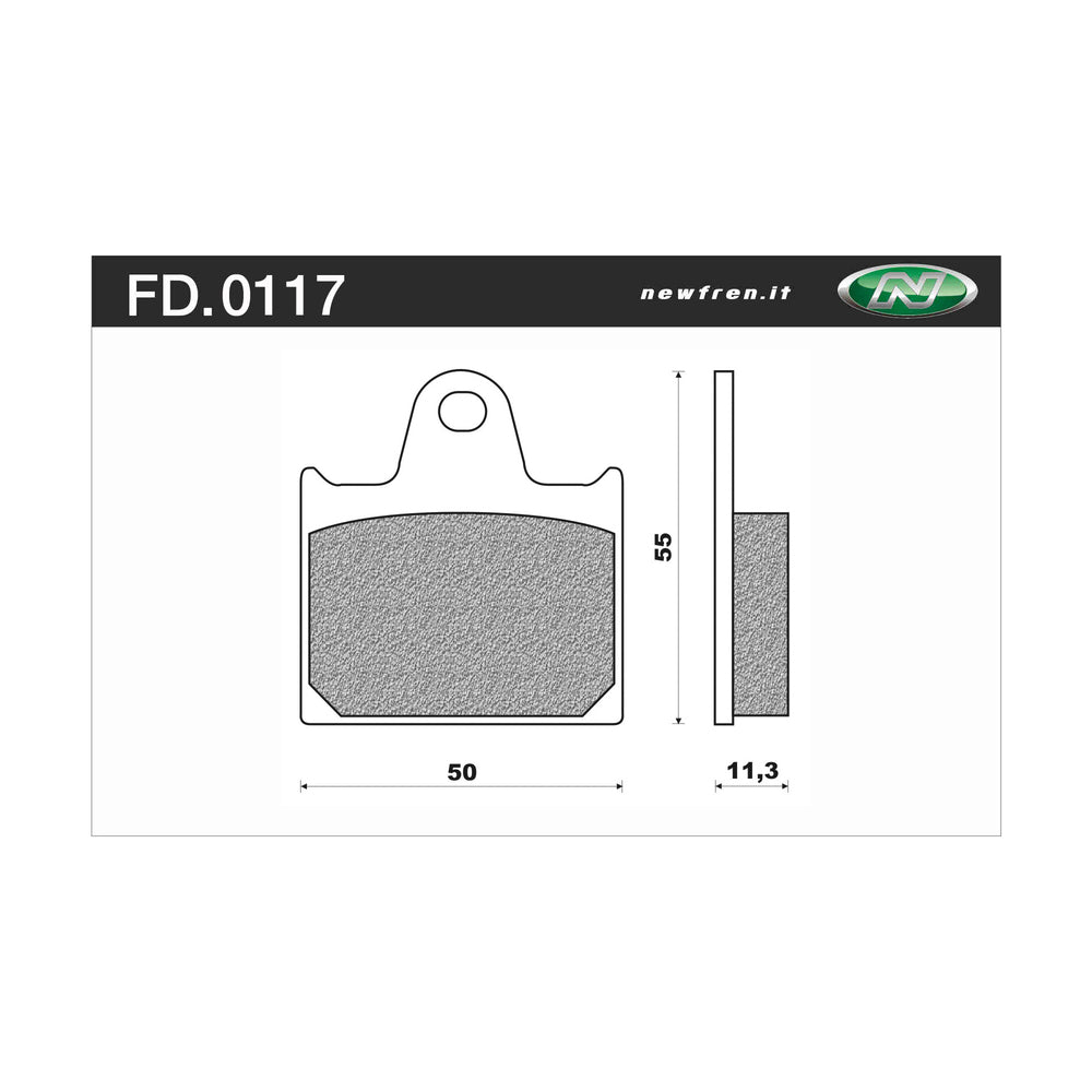 New NEWFREN Rear Brake Pad - Touring Organic For HONDA VF1000R 1-FD0117-BT | Australian Moto Spares