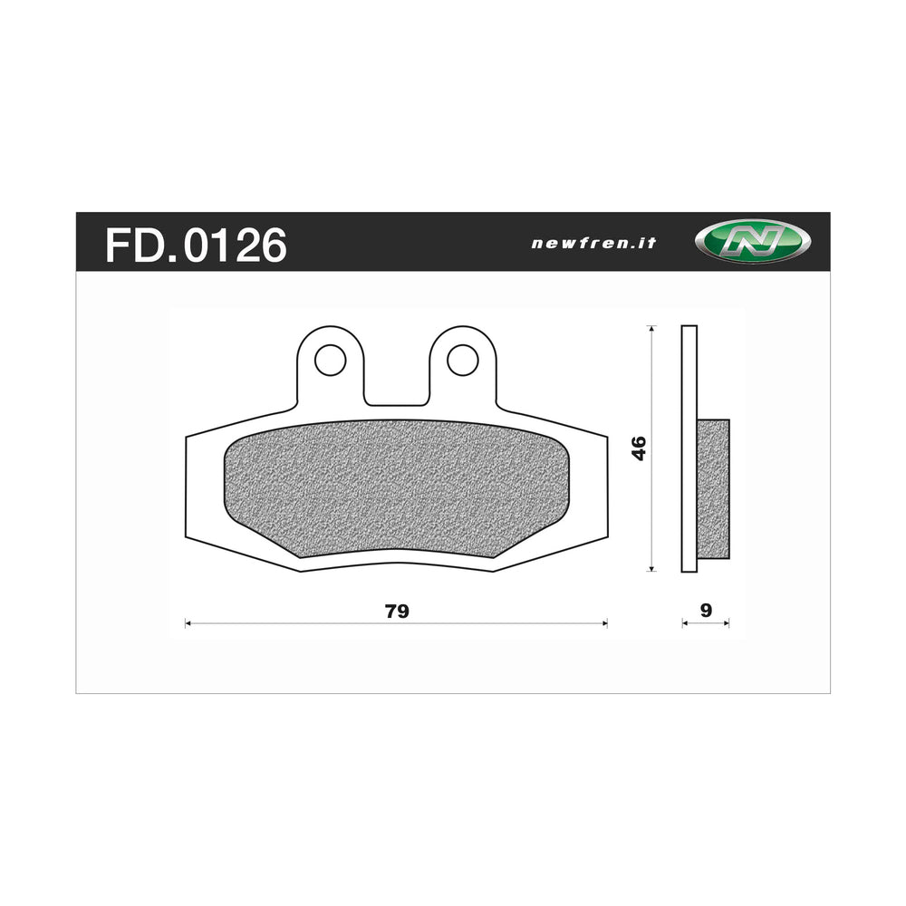 New NEWFREN Dirt Sintered Brake Pad - Front For KTM 125 MX 1-FD0126-SD | Australian Moto Spares