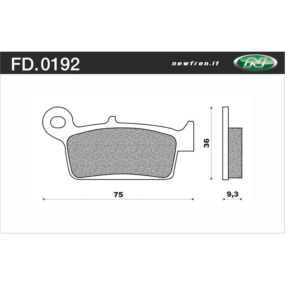 New NEWFREN Rear Brake Pad - Touring Organic For HONDA SL250, SL230 1-FD0192-BT | Australian Moto Spares
