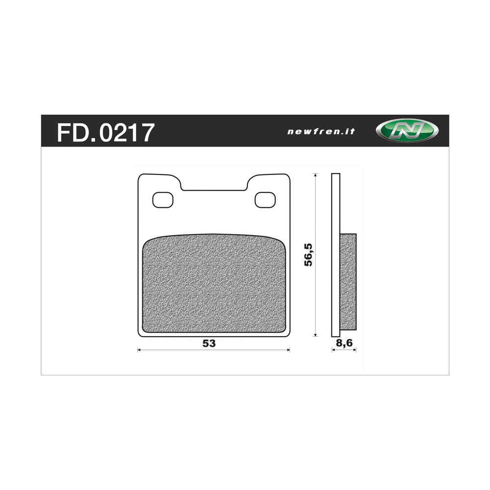 New NEWFREN Rear Brake Pad - Touring Organic For SUZUKI RF900R 1-FD0217-BT | Australian Moto Spares