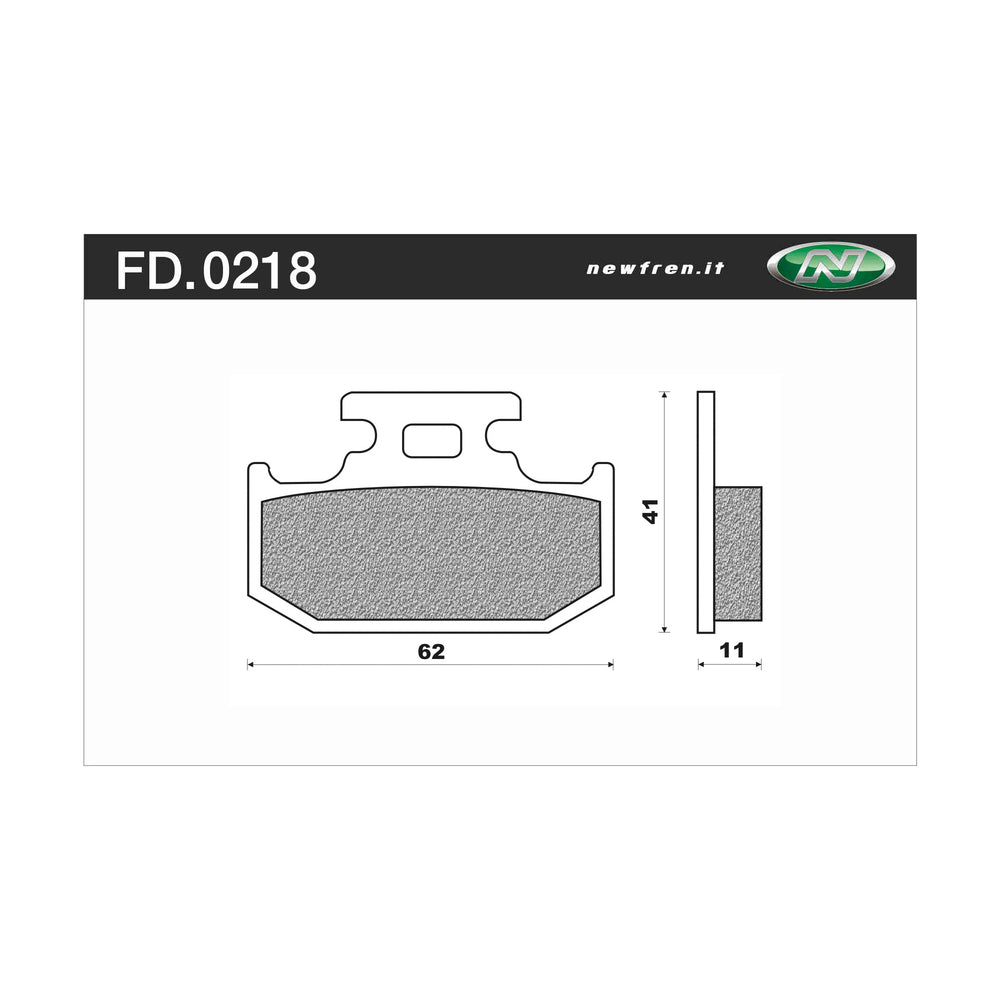 New NEWFREN Rear Brake Pad - Off Road Dirt Organic For SUZUKI 1-FD0218-BD | Australian Moto Spares