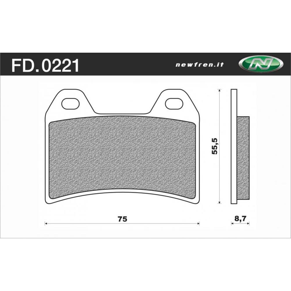 NEWFREN Touring Organic Brake Pad - Front For VICTORY HAMMER 1731 1-FD0221-BT