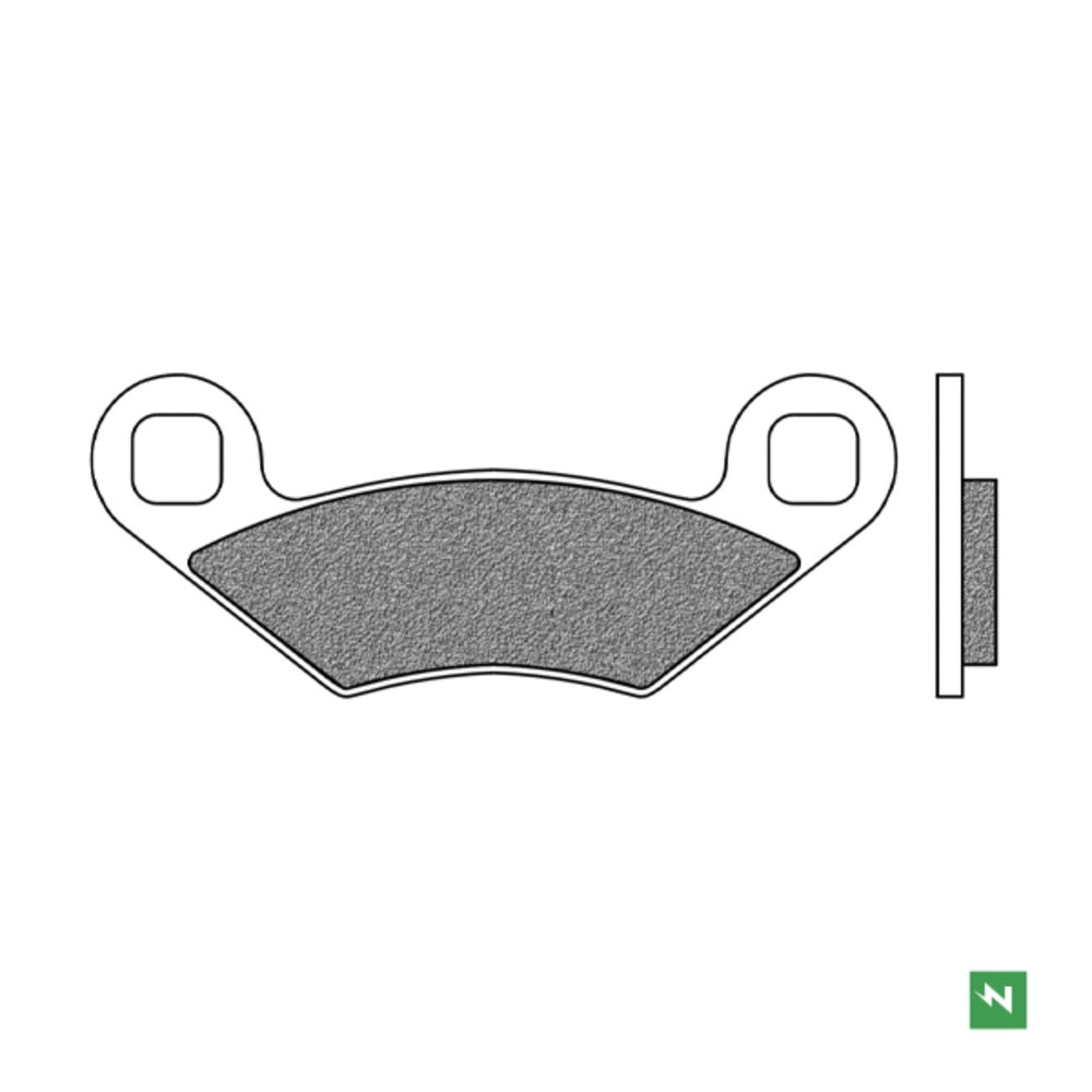 New NEWFREN Rear Brake Pad - Off Road ATV Organic For POLARIS 1-FD0302-BV | Australian Moto Spares