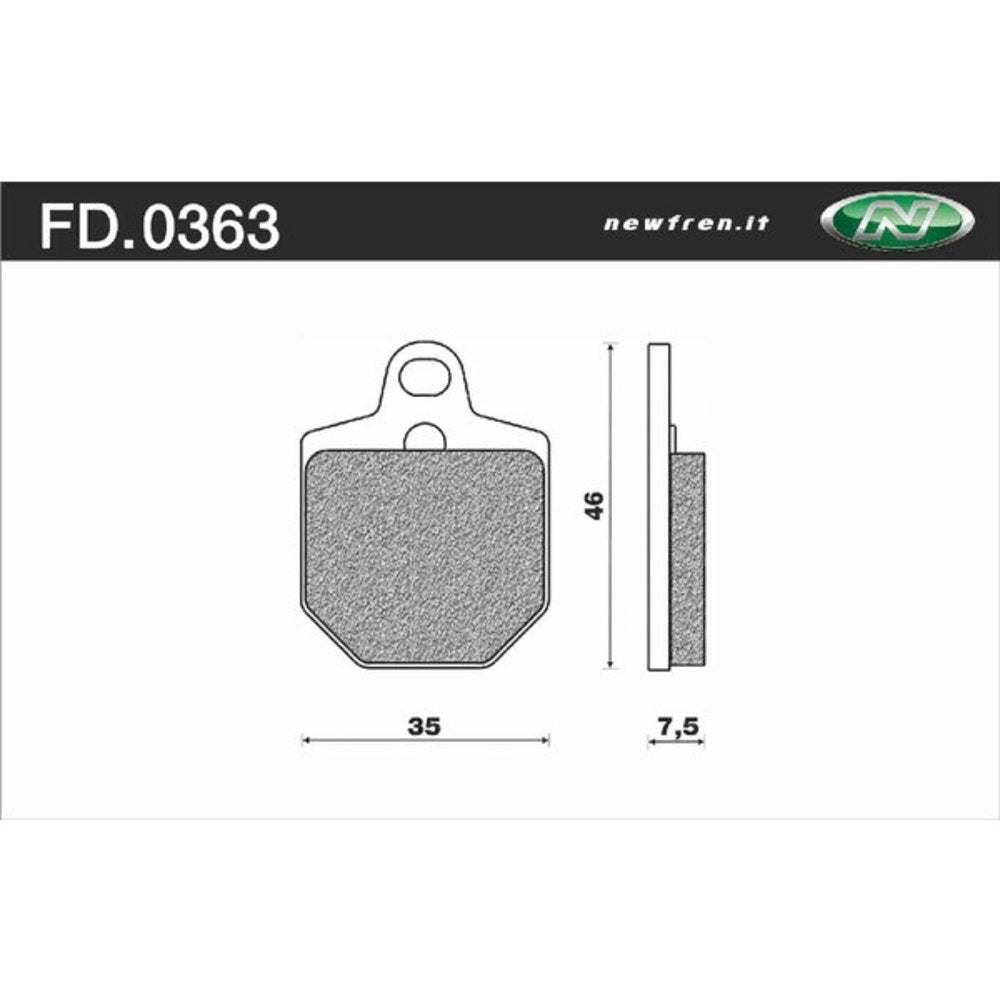 New NEWFREN Touring Sintered Brake Pad - Front For HUSABERG, KTM 1-FD0363-SD