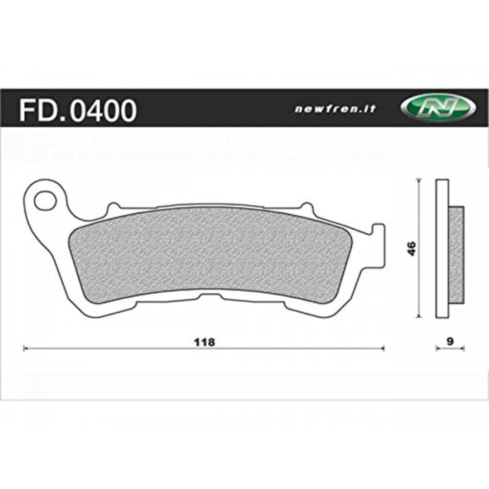 NEWFREN Scooter Elite Organic Brake Pad - Front For HONDA, SUZUKI 1-FD0400-BE