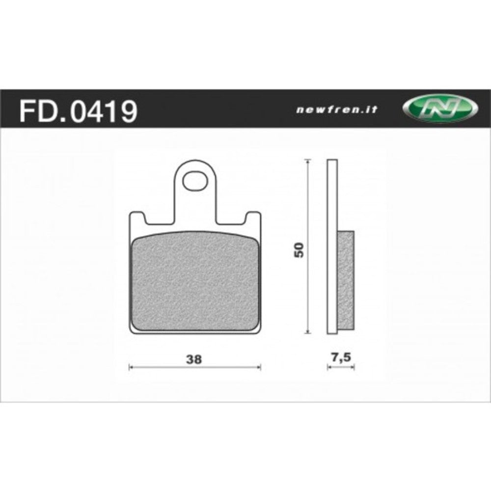 New NEWFREN Touring Sintered Brake Pad - Front For KAWASAKI 1-FD0419-TS