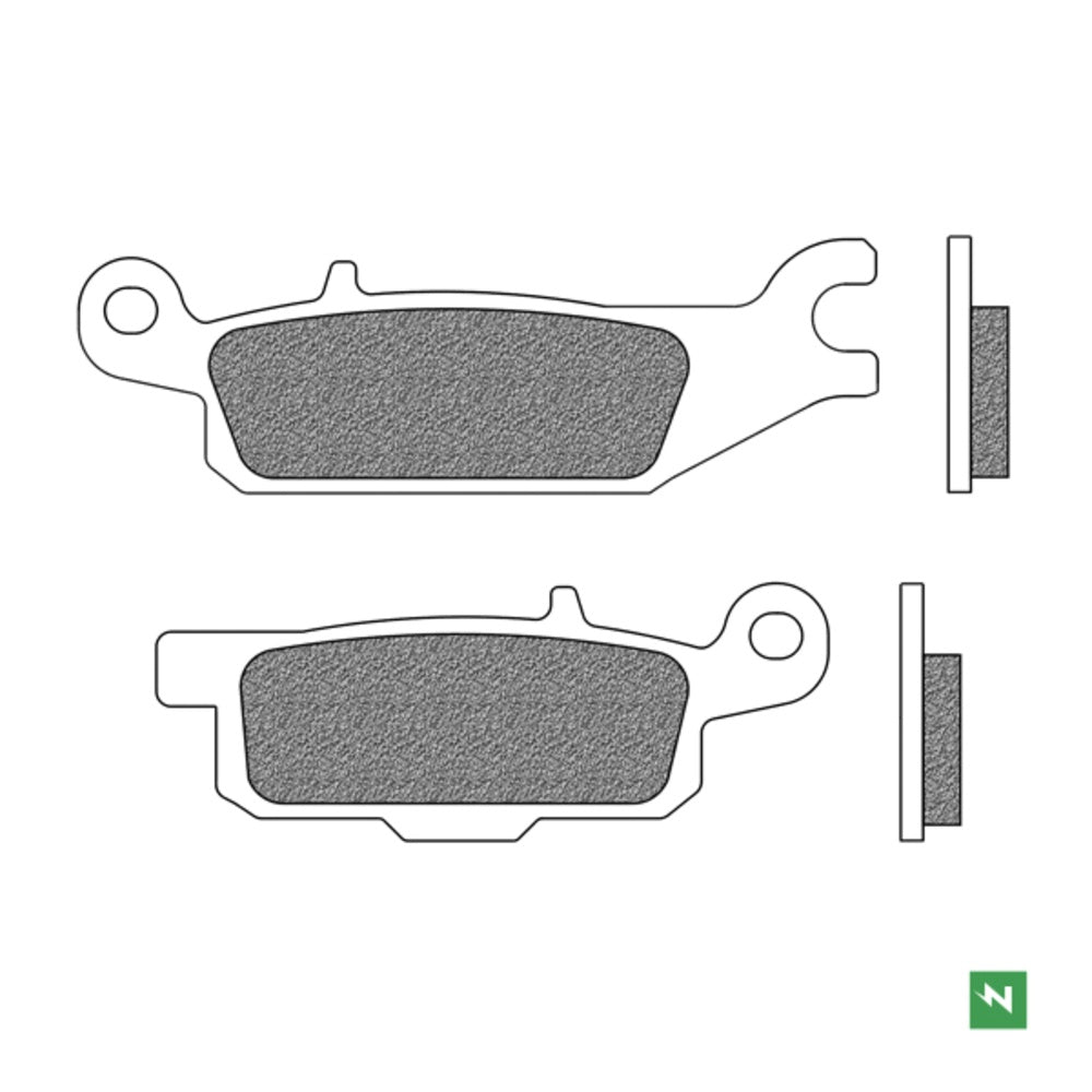 New NEWFREN Rear Brake Pad - Off Road ATV Sintered For YAMAHA 1-FD0427-SV | Australian Moto Spares