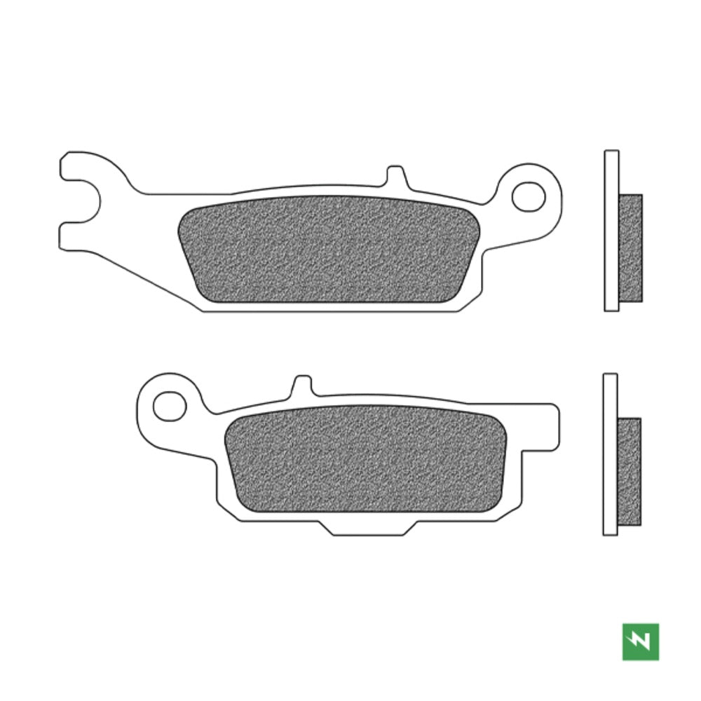 New NEWFREN Rear Brake Pad - Off Road ATV Sintered For YAMAHA 1-FD0429-SV | Australian Moto Spares