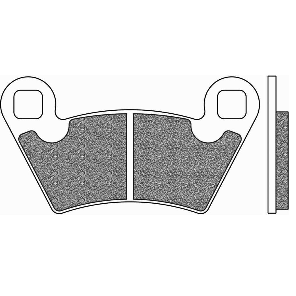 New NEWFREN Rear Brake Pad - Off road ATV Organic For POLARIS 1-FD0435-BV | Australian Moto Spares