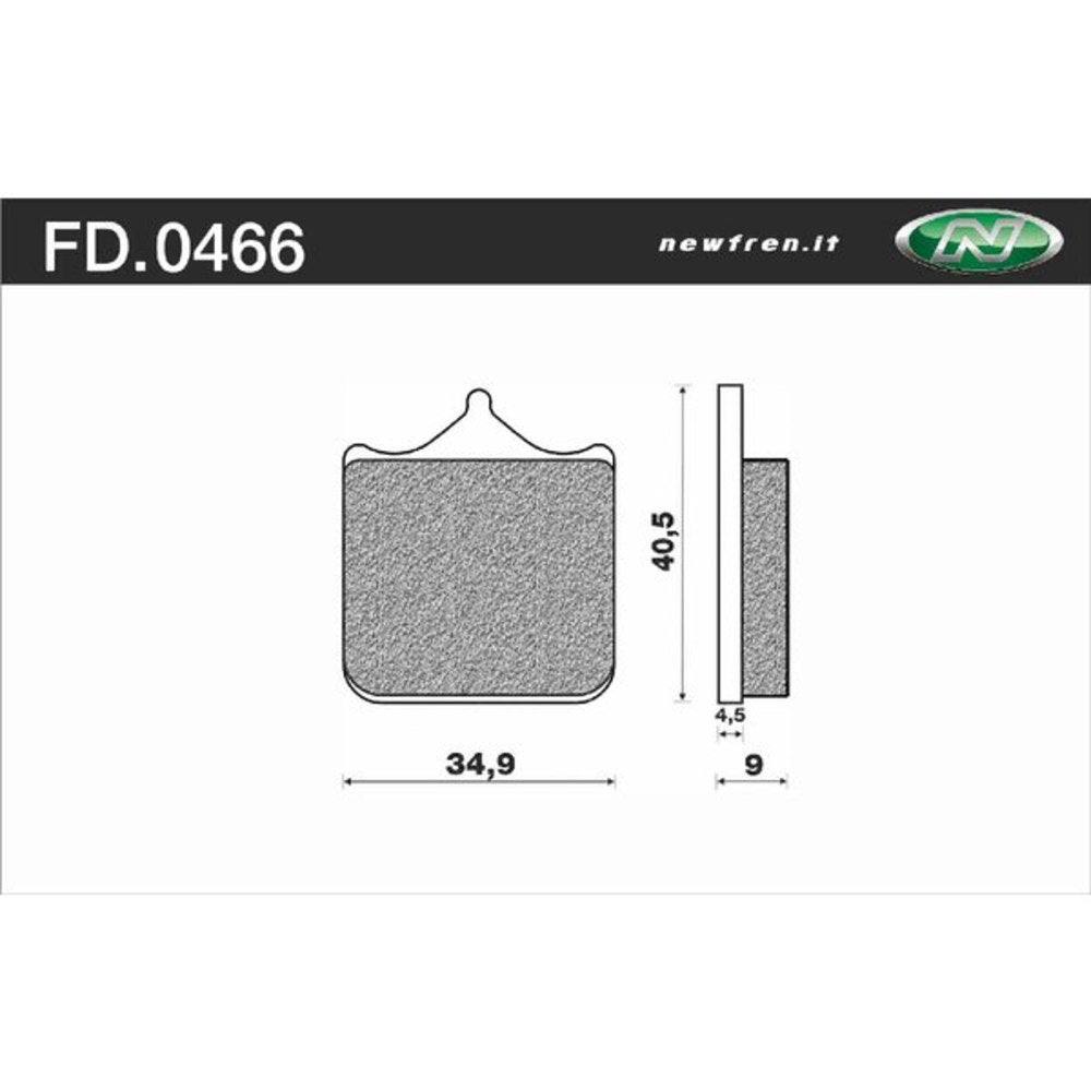 New NEWFREN Touring Sintered Brake Pad - Front For BMW 1-FD0466-TS