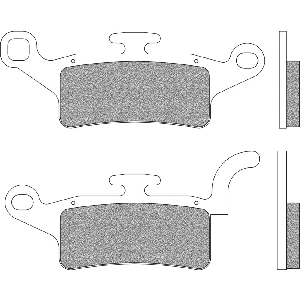 New NEWFREN Scooter Elite Organic Brake Pad - Front For YAMAHA 1-FD0486-BE