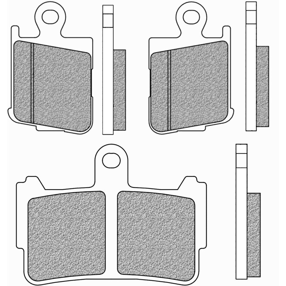 New NEWFREN Touring Sintered Brake Pad - Front For HONDA VFR1200F 1-FD0491-TS