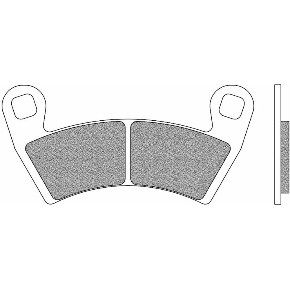 New NEWFREN Rear Brake Pad - Off Road ATV Sintered For POLARIS 1-FD0492-SV | Australian Moto Spares
