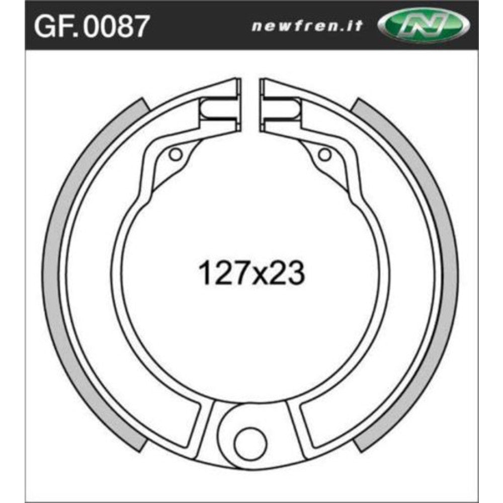 New NEWFREN Rear Brake shoe For PIAGGIO/VESPA VESPA 125 1-GF0087