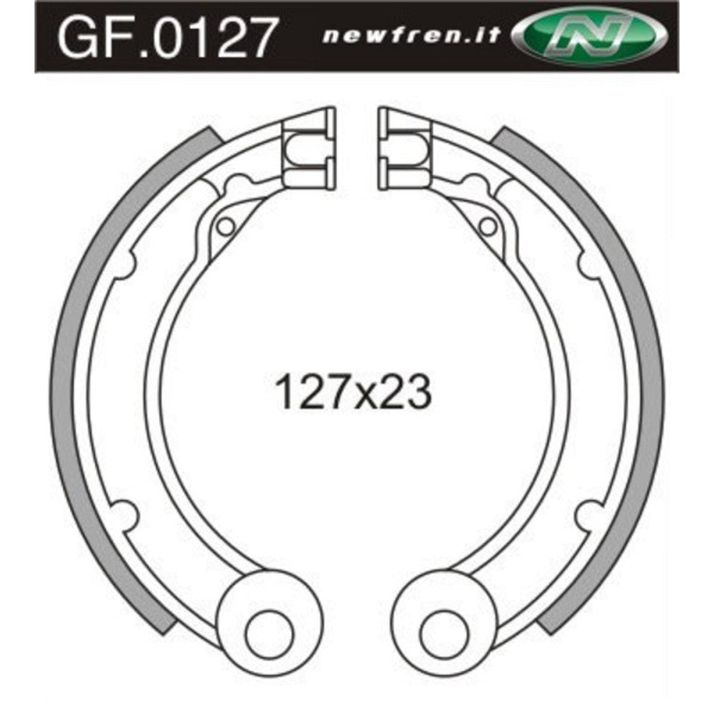 New NEWFREN Rear Brake shoe For PIAGGIO/VESPA 1-GF0127