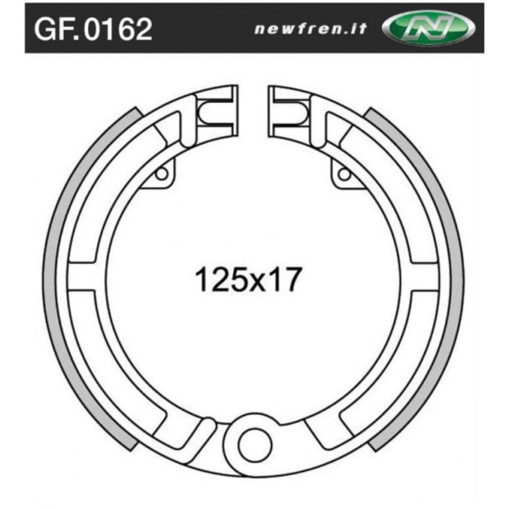 NEWFREN Brake Shoe For PIAGGIO/VESPA VESPA 125, VESPA 150, VESPA 250 1-GF0162