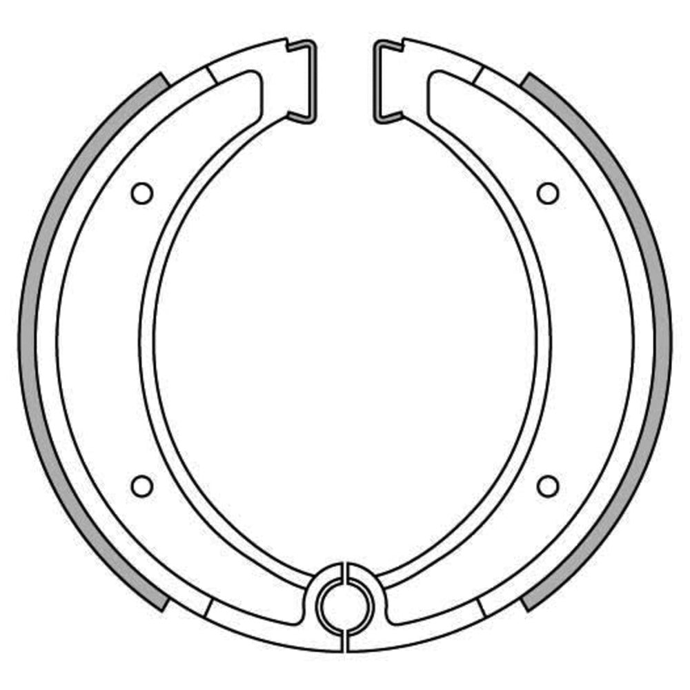 New NEWFREN Brake Shoe For HUSQVARNA CR125, CR390, CR250, WR250 1-GF1110 | Australian Moto Spares
