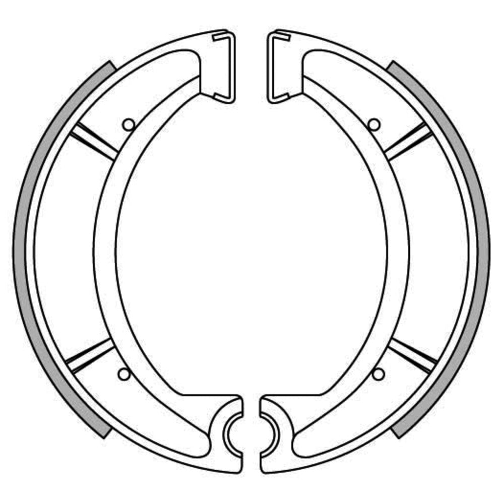 New NEWFREN Brake Shoe For YAMAHA RS125, DT250, DT360, XT550 1-GF1167 | Australian Moto Spares