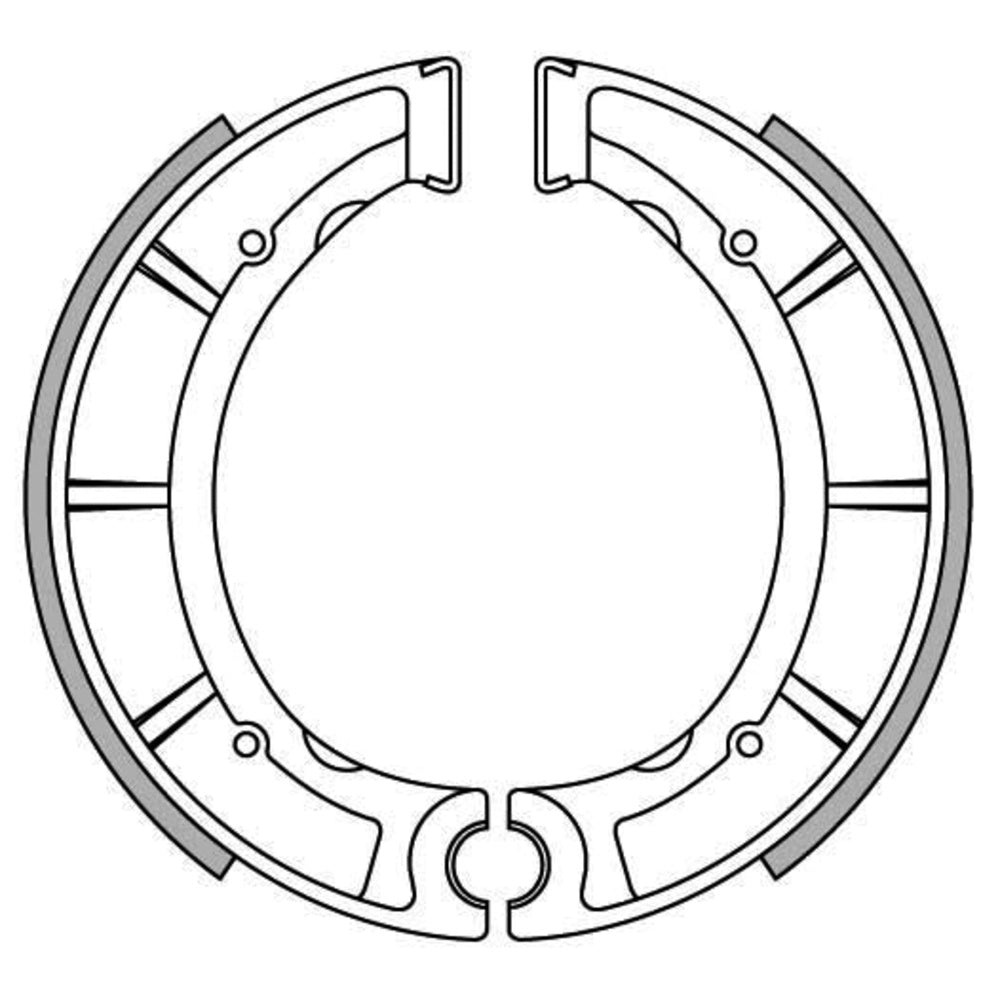 NEWFREN Rear Brake shoe For YAMAHA IT400, IT250, YZ250, TT500, YZ400 1-GF1168