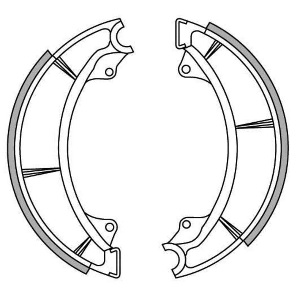 New NEWFREN Brake Shoe For SUZUKI T500 1-GF1224 | Australian Moto Spares