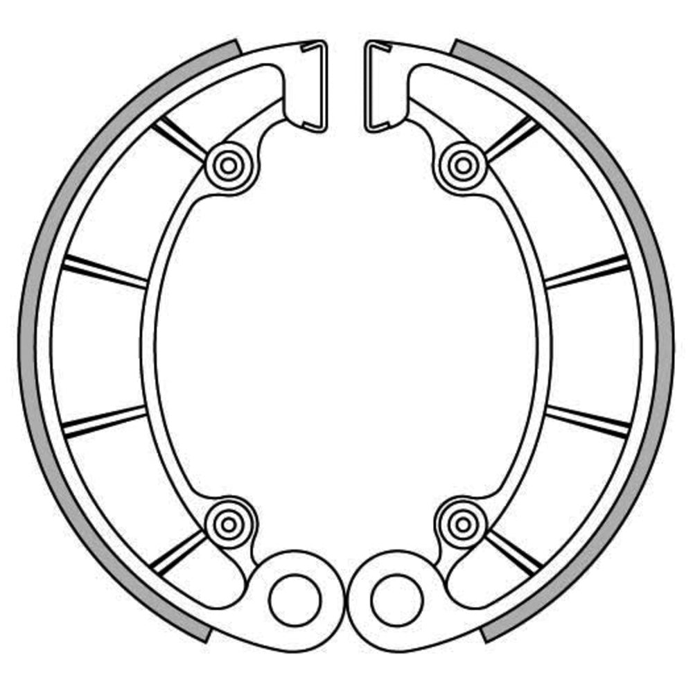 New NEWFREN Rear Brake shoe For HONDA 1-GF1232 | Australian Moto Spares