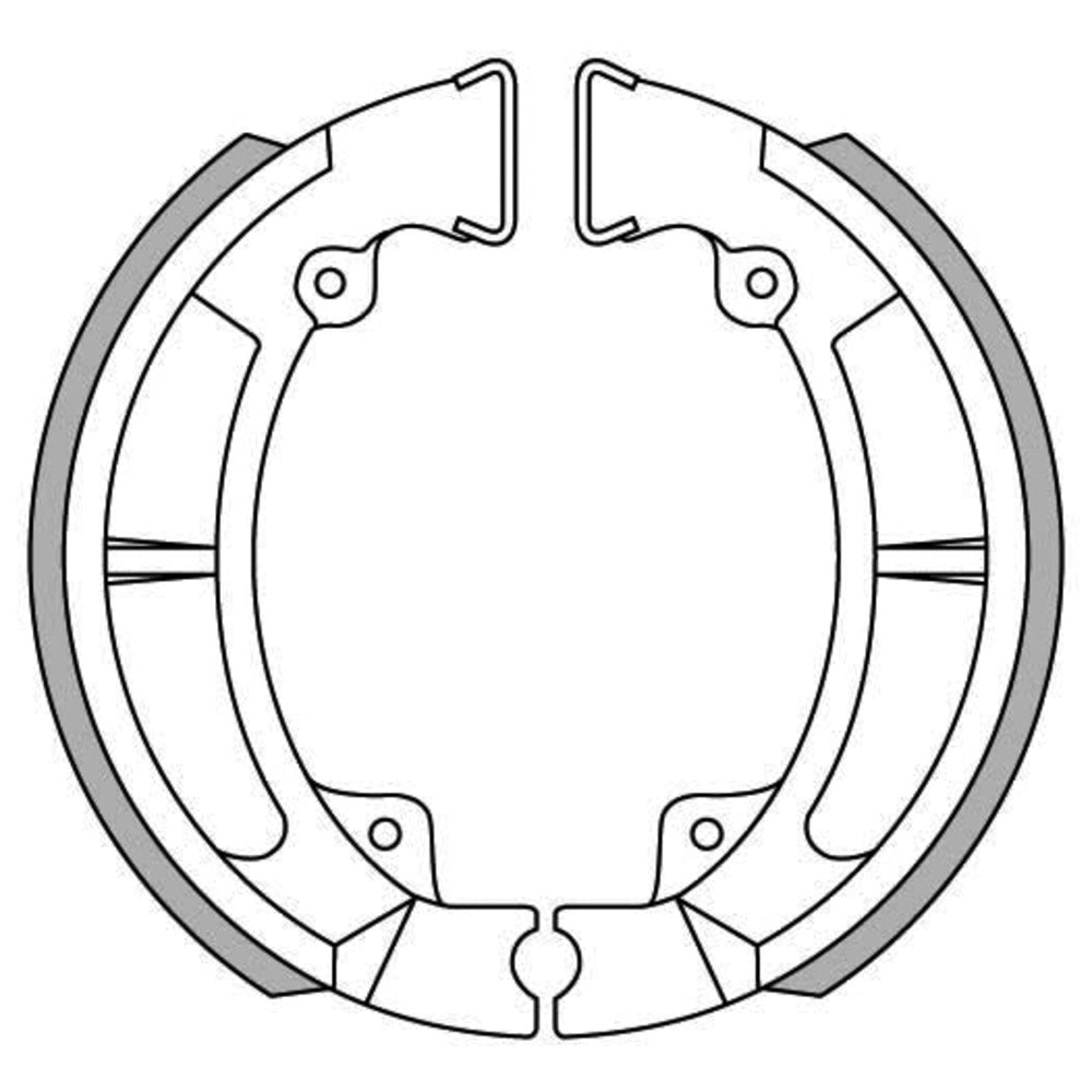 NEWFREN Rear Brake shoe For KAWASAKI KE175, KL250, KLR250, KV175, KV250 1-GF1236