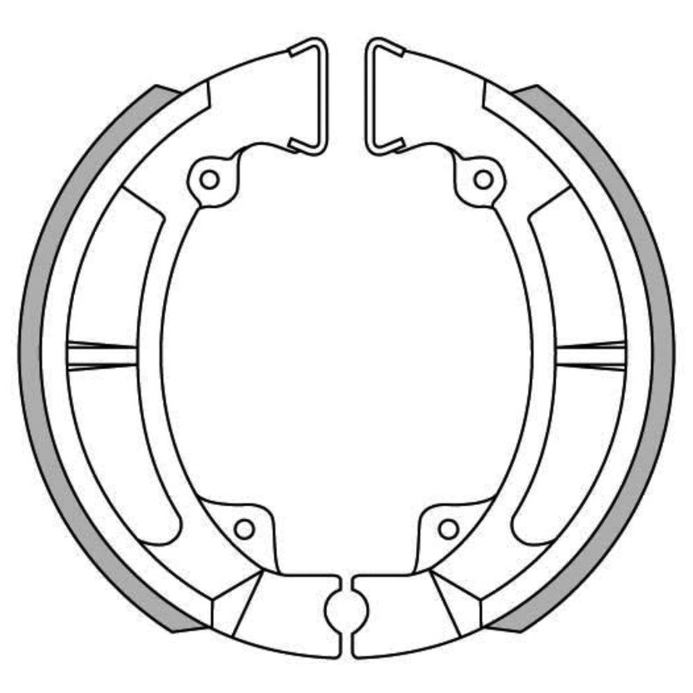New NEWFREN Brake Shoe For KAWASAKI KDX200 1-GF1236 | Australian Moto Spares