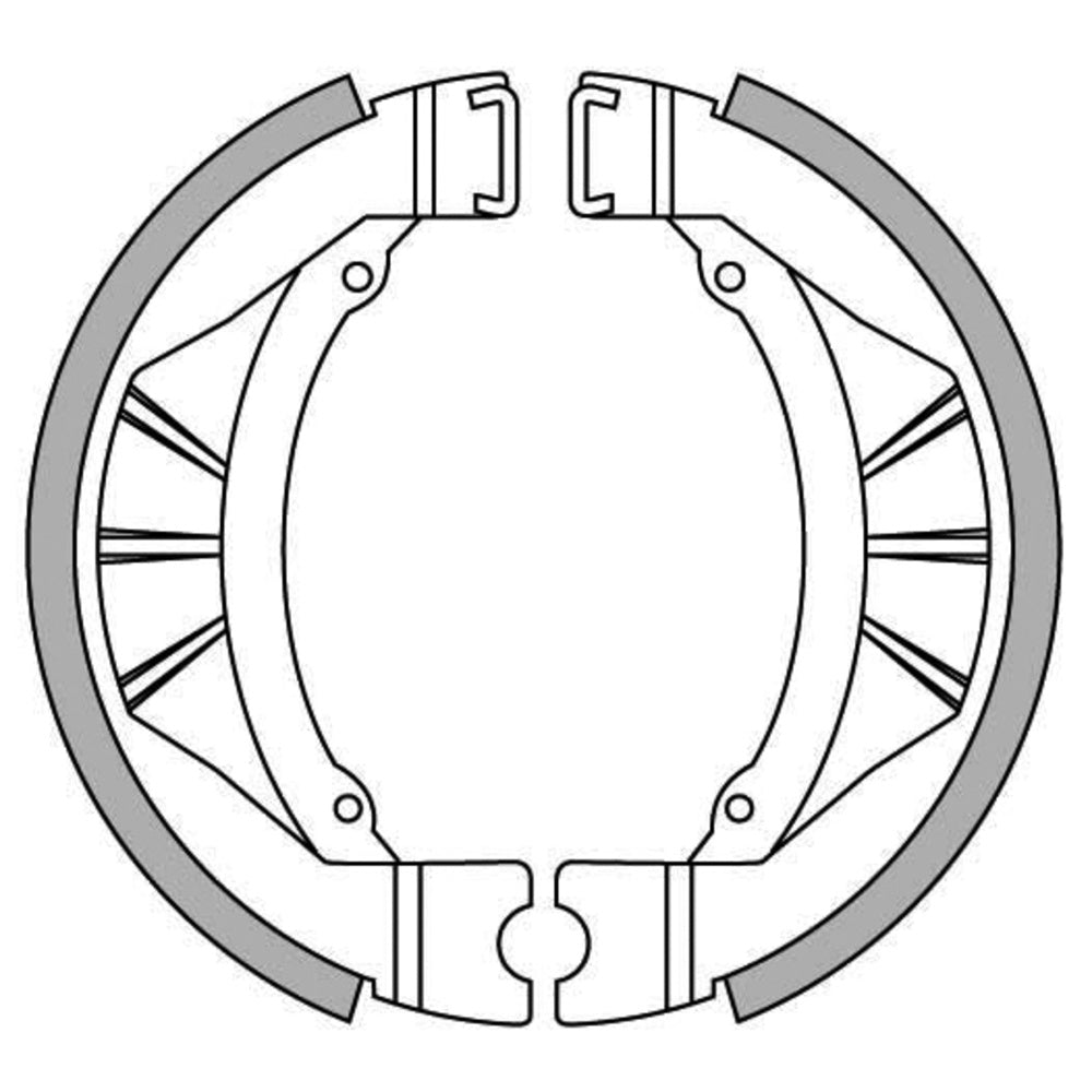 New NEWFREN Brake Shoe For KAWASAKI KX80 1-GF1244 | Australian Moto Spares