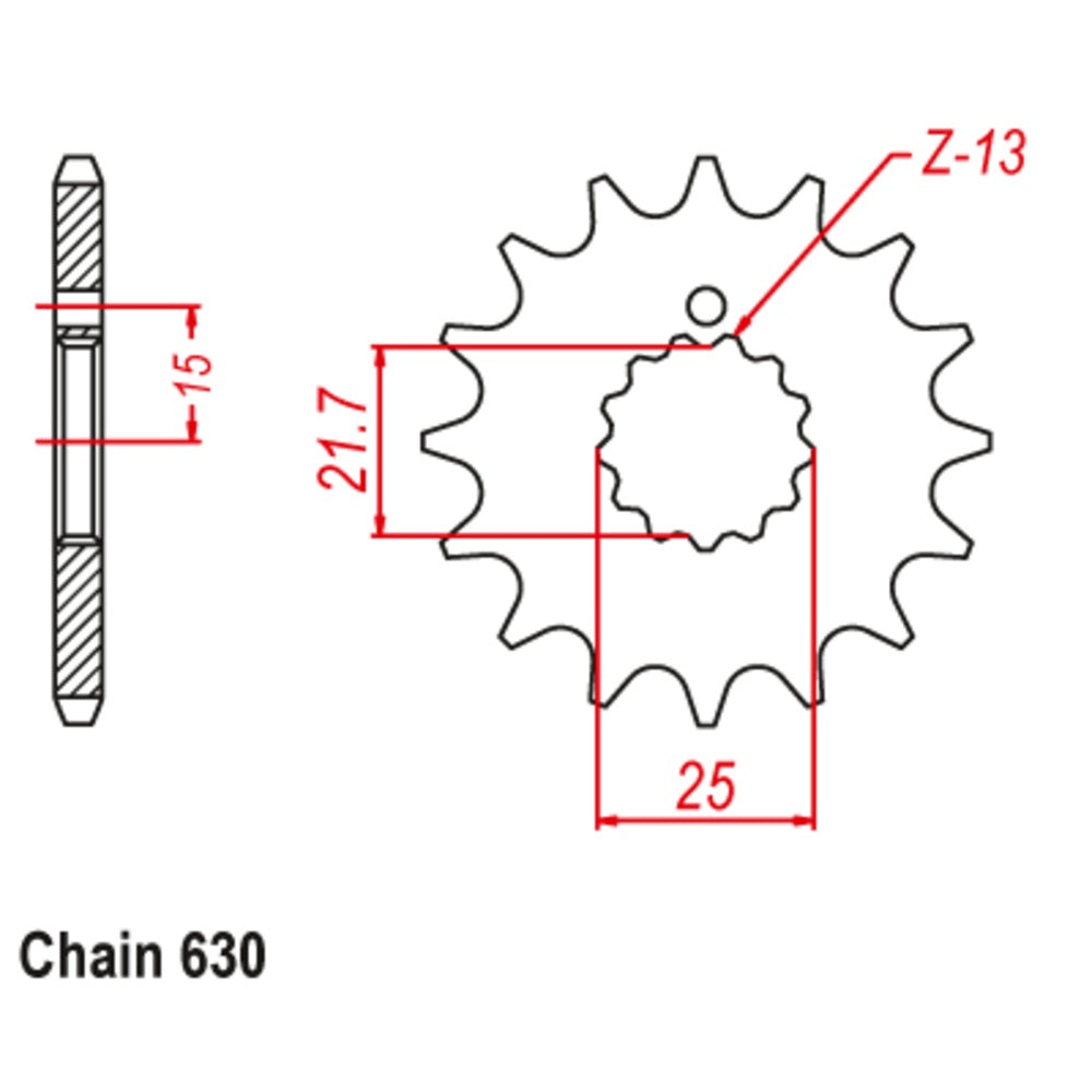 New SUPERSPROX 15T Sprocket - Front For KAWASAKI, SUZUKI 10-001-15 | Australian Moto Spares