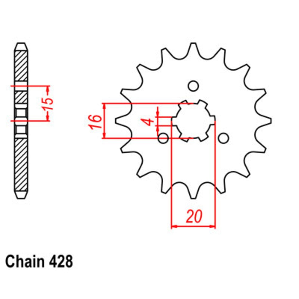 New SUPERSPROX 14T Sprocket - Front For KAWASAKI 10-066-14 | Australian Moto Spares