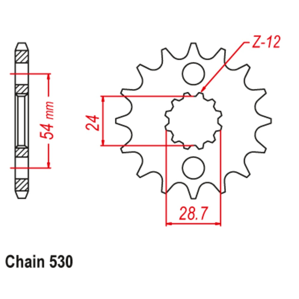 New SUPERSPROX 16T Sprocket - Front For KAWASAKI 10-106-16 | Australian Moto Spares