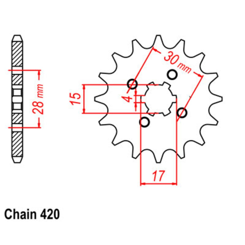 New SUPERSPROX 15T Sprocket - Front 10-116-15 | Australian Moto Spares