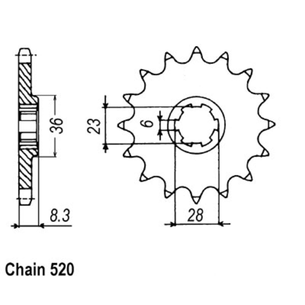 New SUPERSPROX 13T Sprocket - Front For SUZUKI RM500, LT500 10-142-13