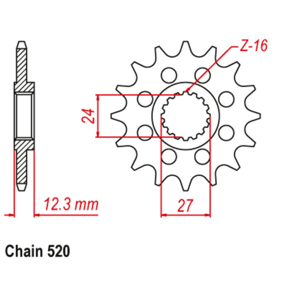 New SUPERSPROX Front Sprocket Alternate Pitch For SUZUKI 10-1444-17 | Australian Moto Spares