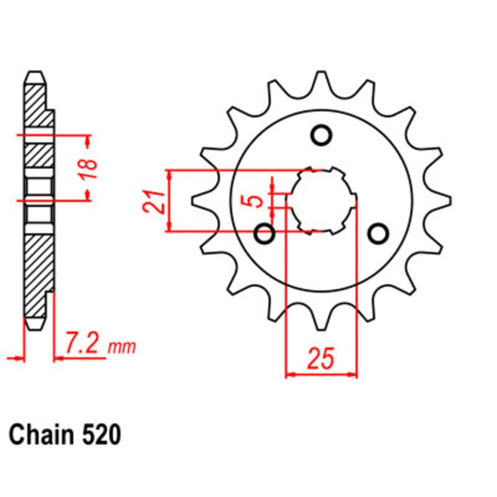 New SUPERSPROX 17T Sprocket - Front For CCM 644DS, R30 SM DR650 10-14A-17 | Australian Moto Spares